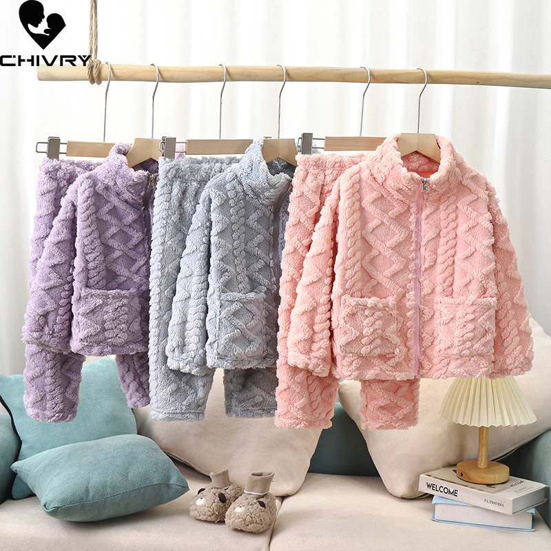 Winter Clothing Toddler Girl - ملابس نوم سميكة للأطفال من الفلانيل