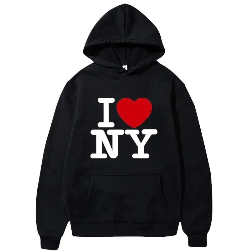 Winter Clothing New York - أنا أحب نيويورك Pritned هوديس المرأة