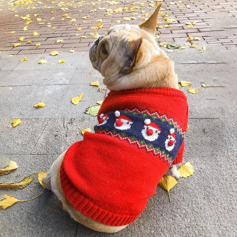 Winter Clothing In French - عيد الميلاد الكلب سترة الشتاء الكلب