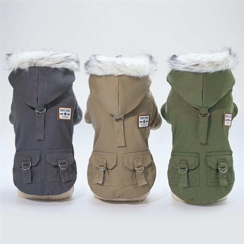 Winter Clothing In French - ملابس الكلاب الأليفة للكلاب الصغيرة معاطف