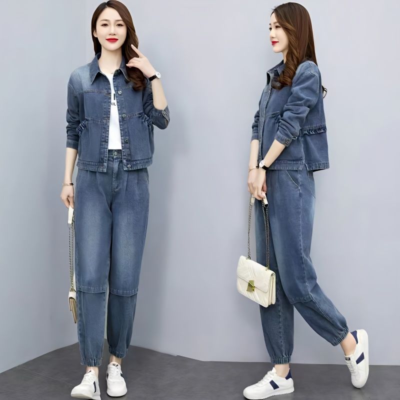 Winter Clothing Deals - النساء الدنيم الدعاوى 2024 جديد ربيع
