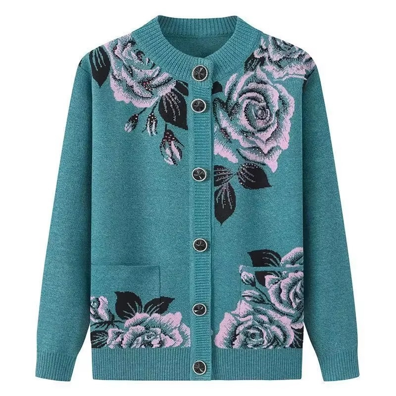 Winter Clothing Factory Outlet - سويتر نسائي محبوك بأكمام طويلة ،
