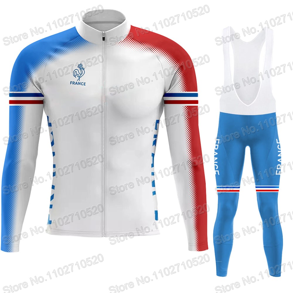 Winter Clothing In French - فرنسا المنتخب الوطني 2025 الدراجات جيرسي