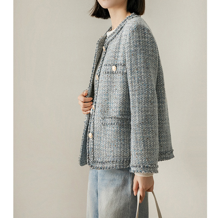 Winter Clothing In French - معطف عطري صغير مهدب عالي الجودة