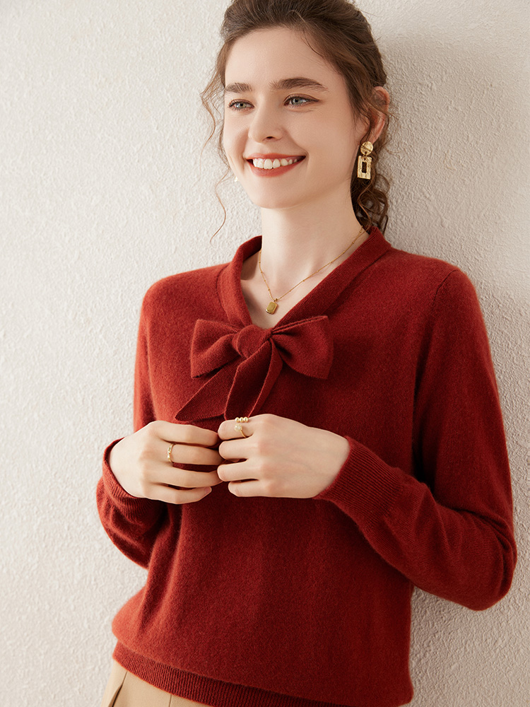 النساء 100% سترة الكشمير المعن - مراجعة Winter Clothing In French وسعره