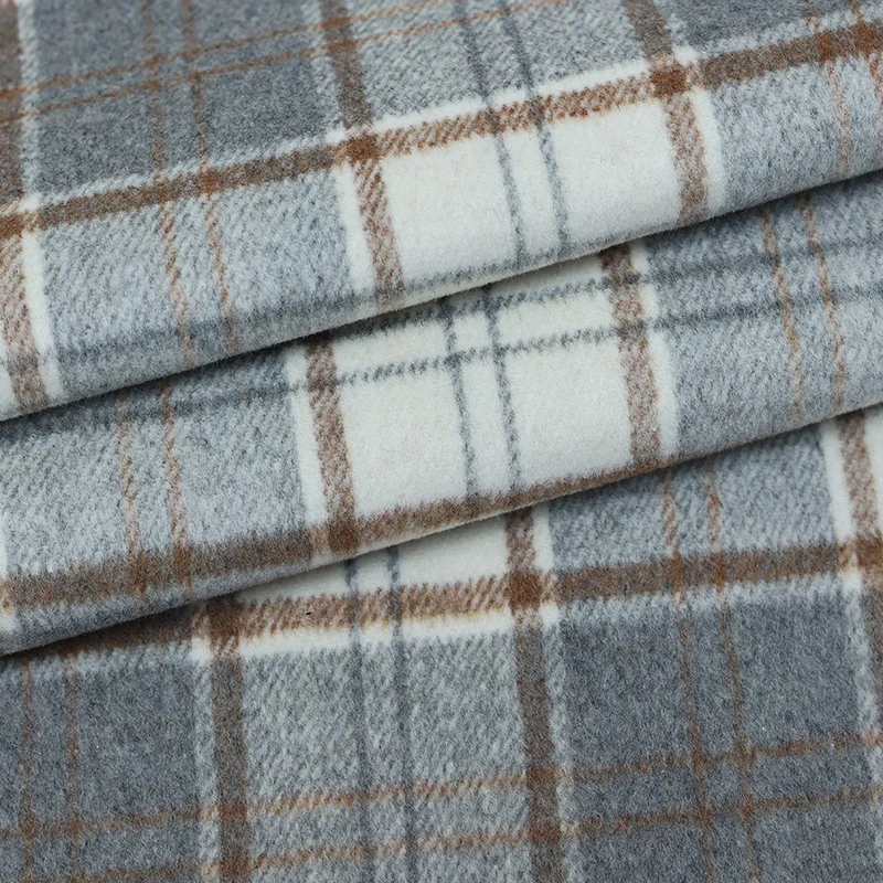 قماش صوف ناعم وسميك بنقشة مربع - مراجعة Winter Clothing Material وسعره