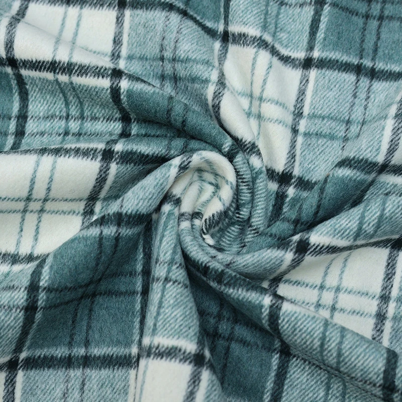 قماش صوف ناعم وسميك بنقشة مربع - مراجعة Winter Clothing Material وسعره