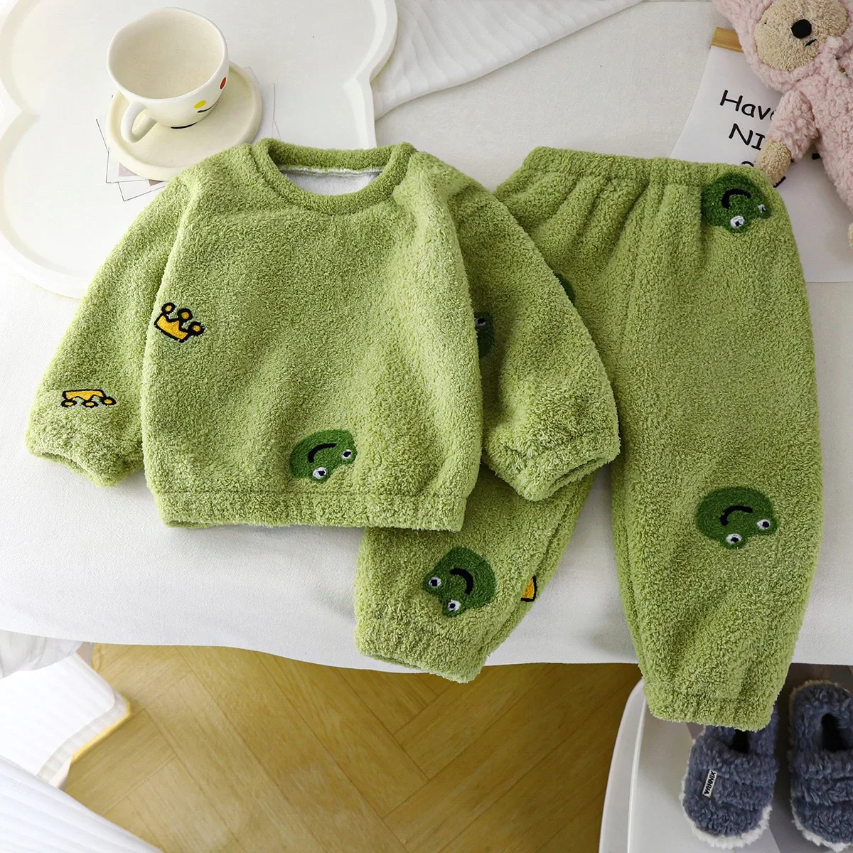 بيجامات صوفية دافئة سميكة للأط - مراجعة Winter Clothing Toddler Girl وسعره