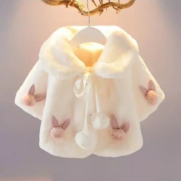 عباءة أطفال عباءة فرو مقلدة ،  - مراجعة Winter Clothing Toddler Girl وسعره