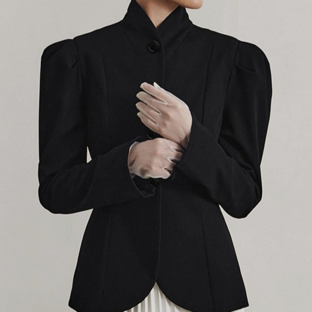 سترة سوداء كلاسيكية أنيقة فرنس - مراجعة Winter Clothing In French وسعره