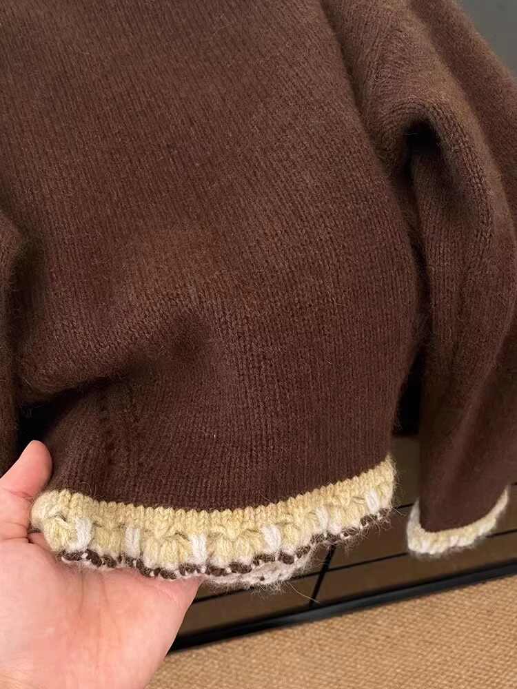 سترة نسائية بنية مرقعة سترة ها - مراجعة Winter Clothing Factory Outlet وسعره
